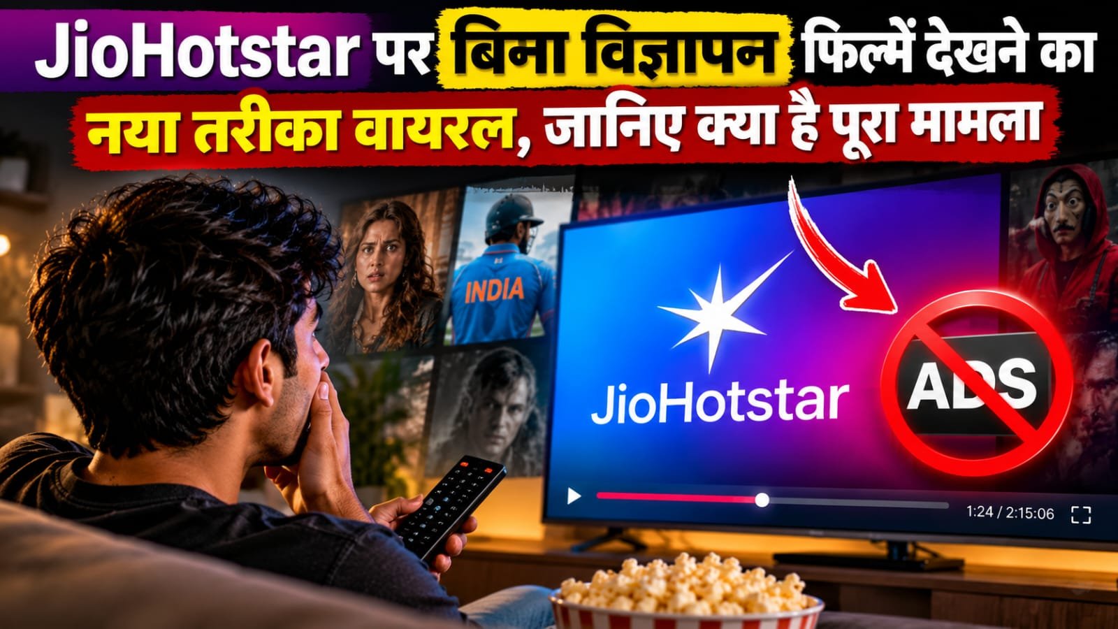 JioHotstar पर बिना विज्ञापन फिल्में देखने का नया तरीका वायरल, जानिए क्या है पूरा मामला