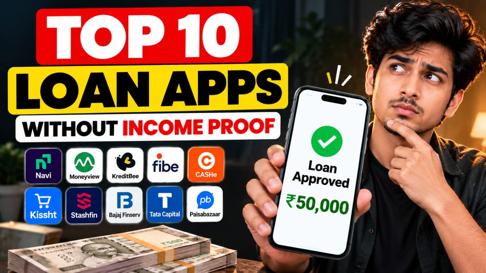 Top 10 Loan Apps for Without Income Proof in Hindi ? बिना Salary Slip के Loan कैसे लें?